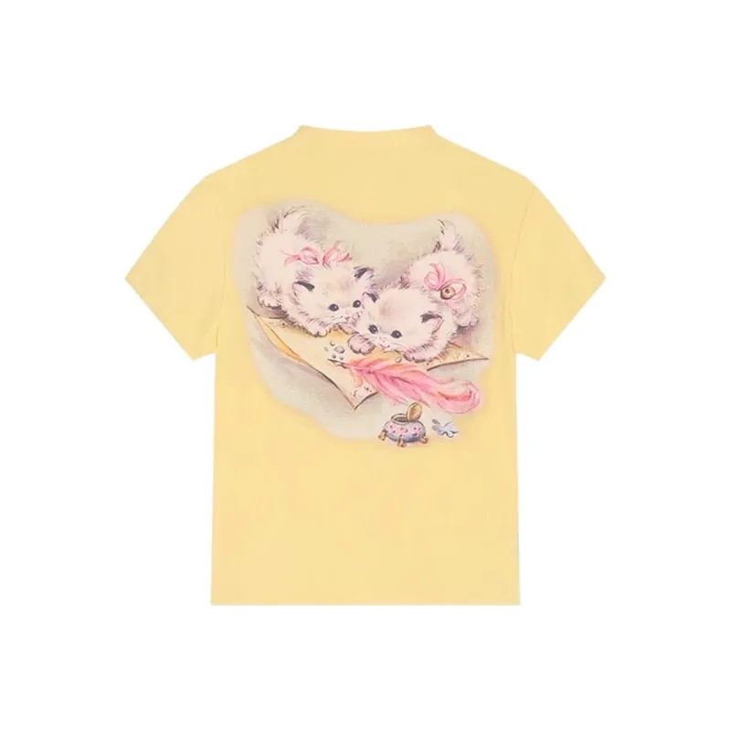 ABBY GODDESS T Shirts Women's Yellow-0
