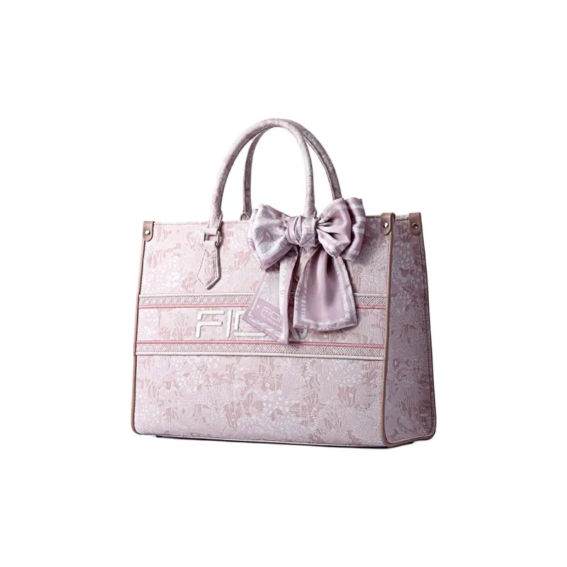FION Clever Brocade Series Fabric One Shoulder Handbag Tubas Women's Multicolor-5