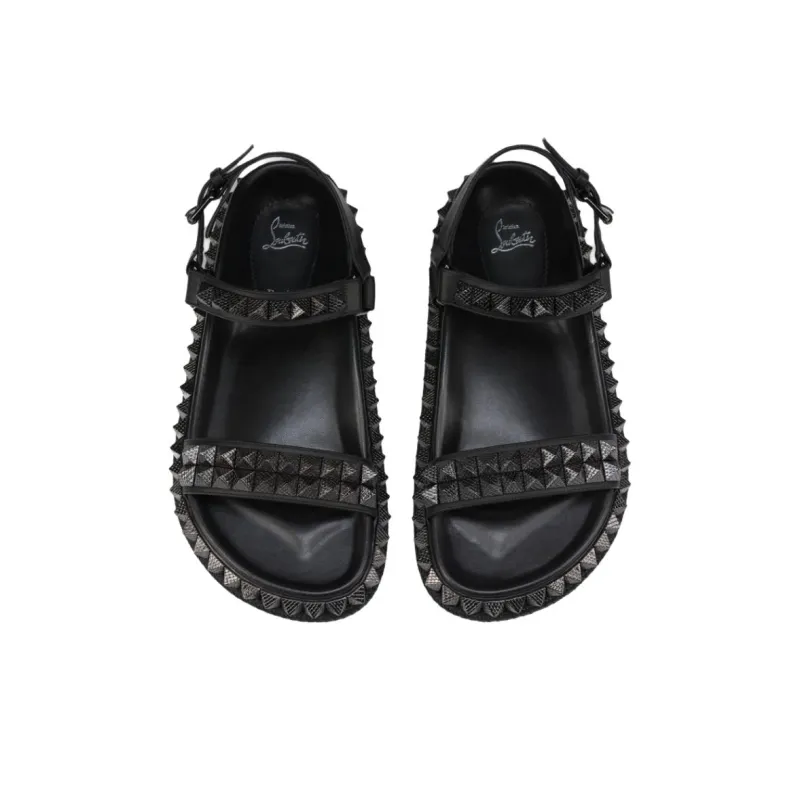 CL Pyrabizz One Strap Sandals Women's Black-3