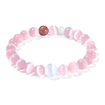 JUICY GRAPE Glass Cat Eye Bracelets Unisex