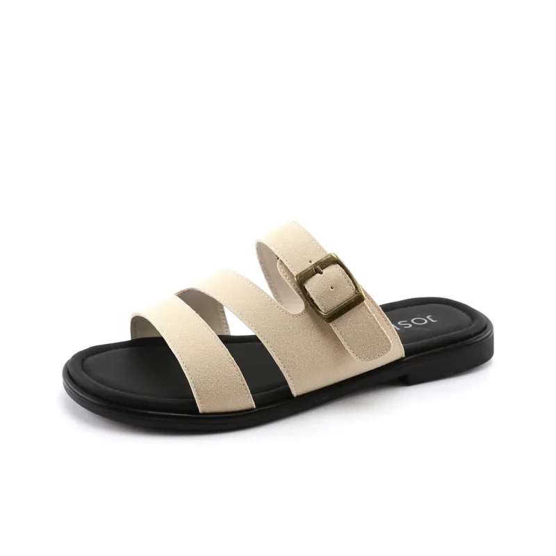 JOSINY Slide Slippers Women's Ecru-3