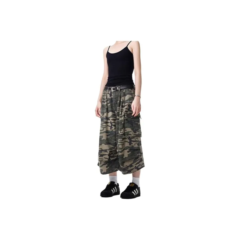 Double Dealer Casual Shorts Unisex Camouflage-6