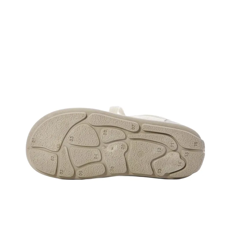 The New Age Family Low Top Skateboard Shoes Women's Beige Yellow-4