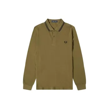 FRED PERRY Polo Shirt Men's Olive Green