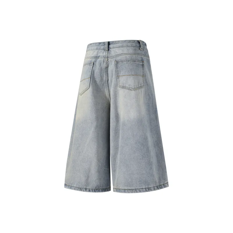 BEETLE TOWN Denim Shorts Unisex-8