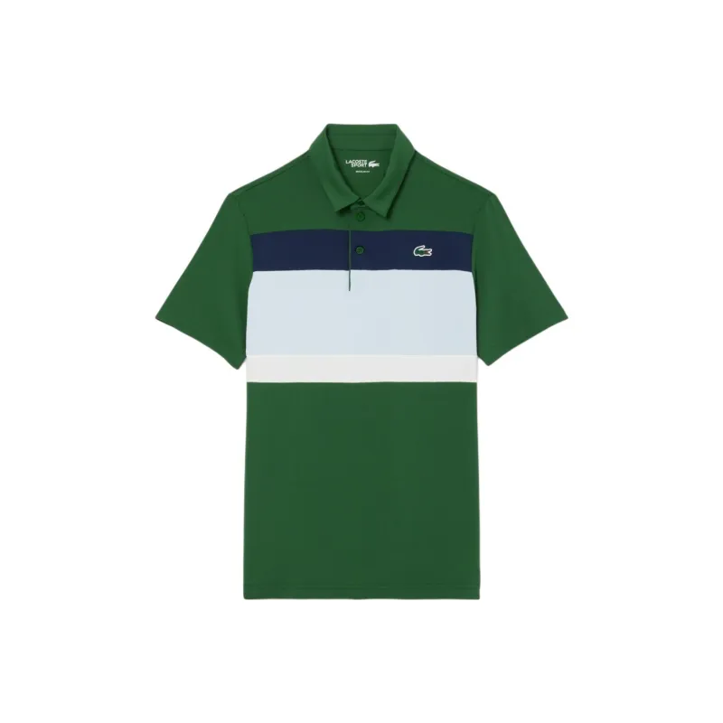 LACOSTE Polo Shirt Men's Light Blue/blue/white-5