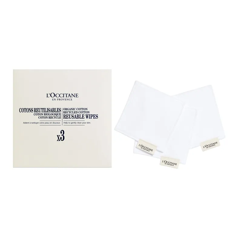 L'OCCITANE Skin Friendly Makeup Cotton Soft And Portable 3 Pcs-0