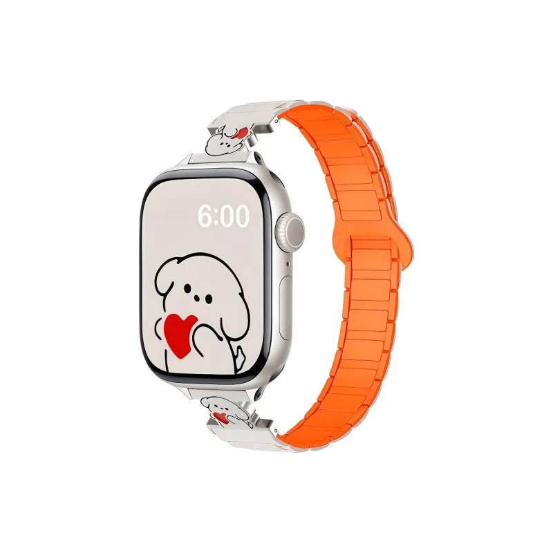 KVZUVUU Apple Compatibility Watch Band Silicone Material-2