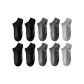 [10 Pack]Black 4, Dark Gray 4, Light Gray 2
