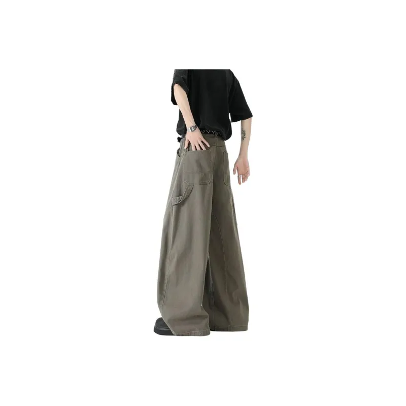 DABAISHA Cargo Pants Unisex Coffee-1