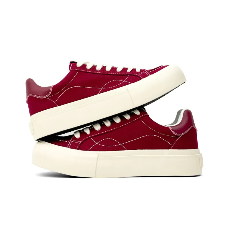 Mengsai Cushioning, Wear Resistant Low Top Skateboard Shoes Men's Angora Red-3