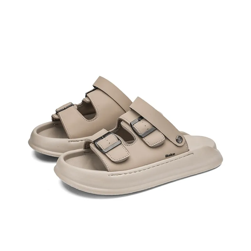 BAKE Slip Resistant Abrasion Resistant Cushioning Slide Slippers Men's-5