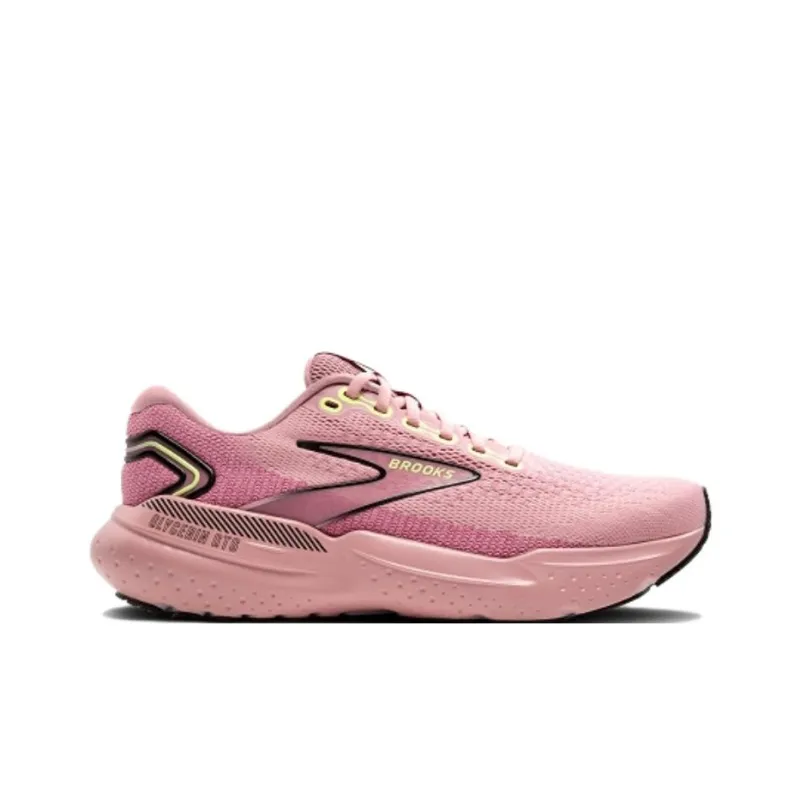Brooks Glycerin GTS 21 Anti Slip Wear Resistant Low Top Running Shoes Women's Pink-1