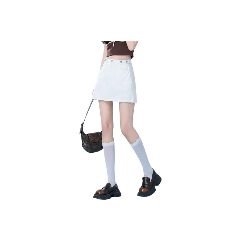Tonlion Denim Short Skirts Women's-0