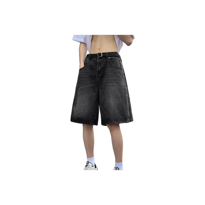 7 SEVFUN Denim Shorts Unisex Black-2