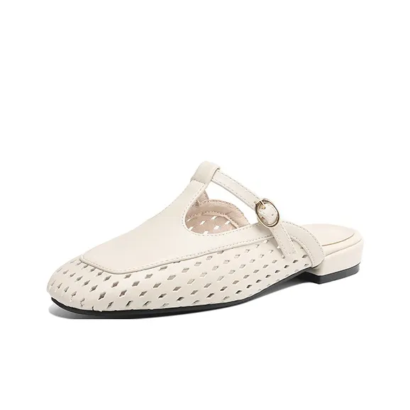VANDEELEN Rubber Sole Closed Toe Slippers Women's-5