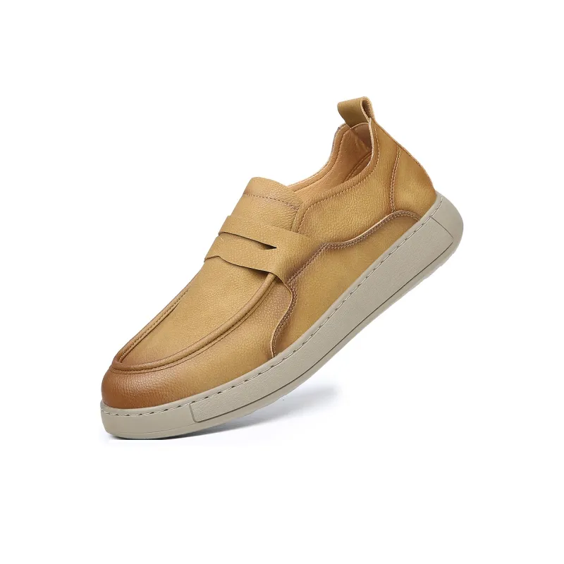 XIAOTOULANG Men's Casual Shoes Men Low Top Grey/khaki/yellow-11