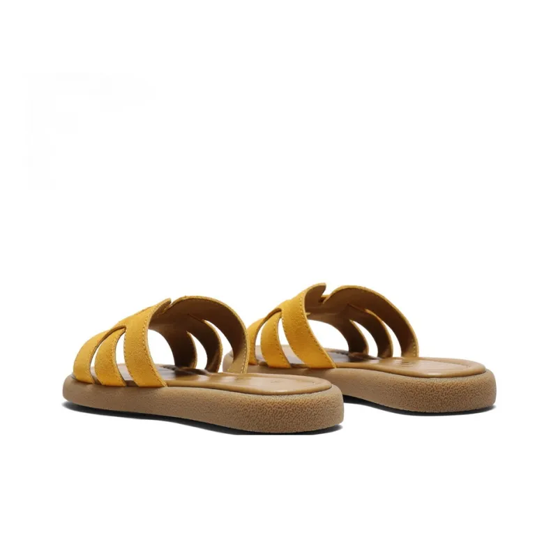 BELLE Slide Slippers Women's Blue/Yellow/Beige-3