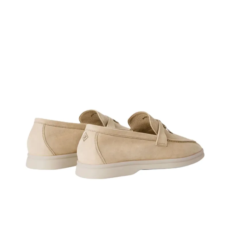 Loro Piana Summer Charms Walk Casual Single Shoes Women's Beige-3
