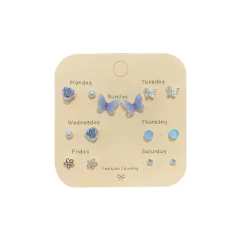 GUDS GAVE Alloy Stud Earrings Women's