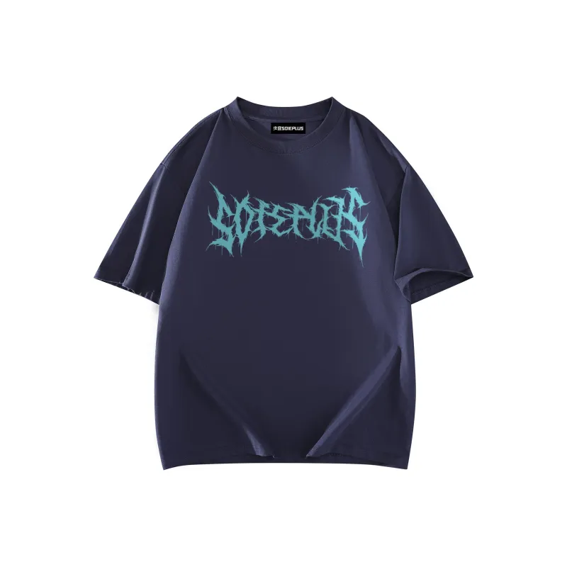 SOIE T Shirts Unisex Navy Blue-1