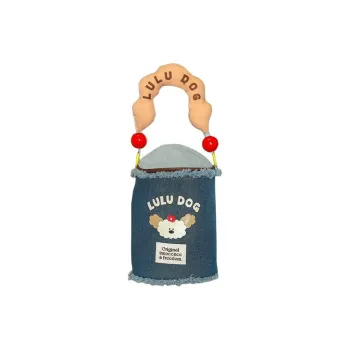 Gentle Welcome Upright Denim Makeup Bags Retractable Portable