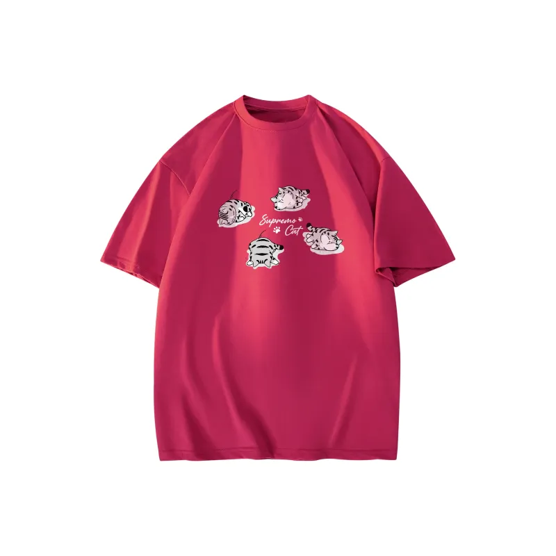 Supremo Cat T Shirts Unisex-12