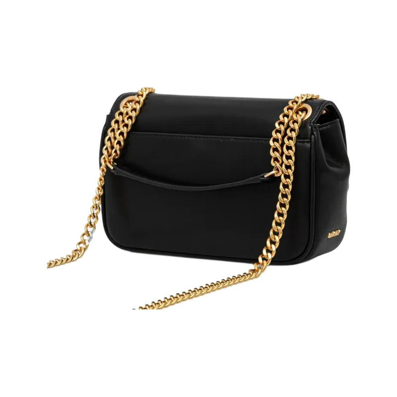 DKNY Calfskin Shoulder Bag, Crossbody Bag Women's Black-1
