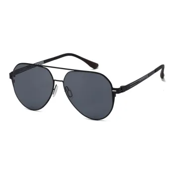 JEKA Metal Square Sunglasses Men's