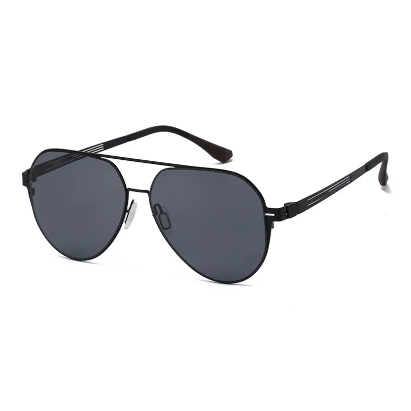 JEKA Metal Square Sunglasses Men's-0