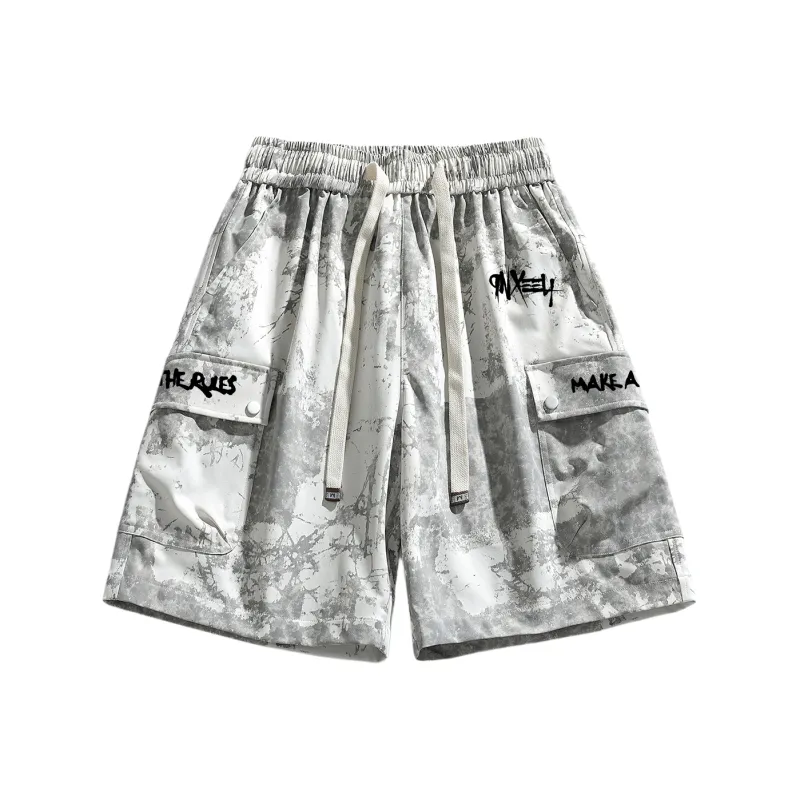 Qnxeey Cargo Shorts Unisex-6