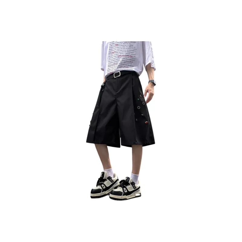 DJ.SPIRIT Denim Shorts Unisex Black-0