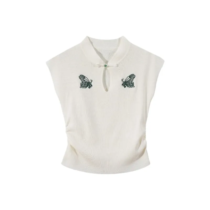ABBY GODDESS Flutter Sleeve T Shirt Women's-0