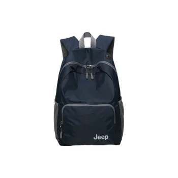 Jeep Nylon Backpack Unisex Black/Gray Green/Sapphire Blue