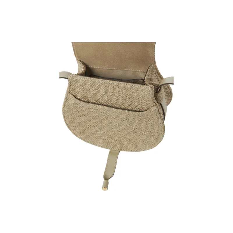 Chloe Marcie Cotton Shoulder Bag, Crossbody Bag Trumpets Women's Smoky Beige-6