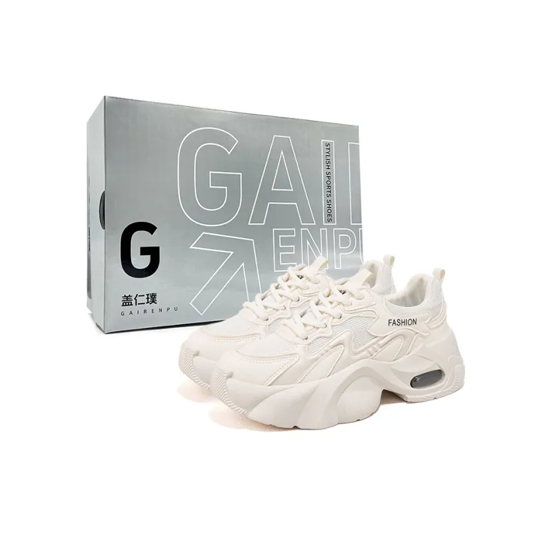 Gai Renpu Slip Resistant, Abrasion Resistant, Breathable Low Top Chunky Sneakers Women's-5