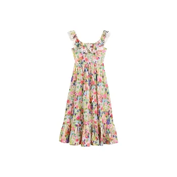 DOKZB Sleeveless Dresses Women's Multicolor