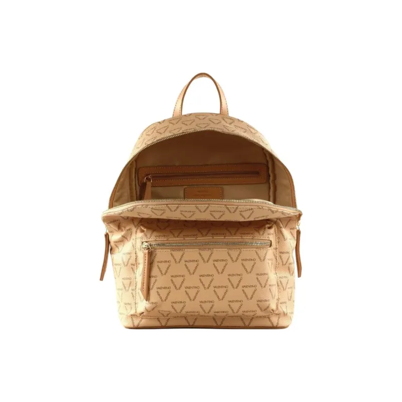 Valentino Polyurethane Backpack Women's Beige-4