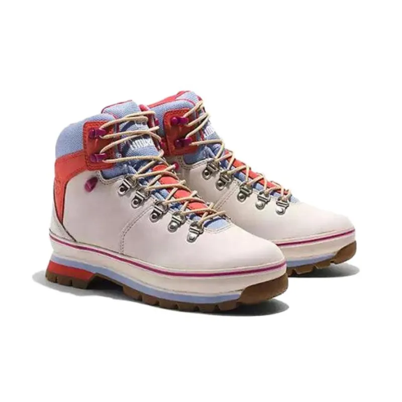 Timberland Euro Hiker Ankle Boots Women's White-2