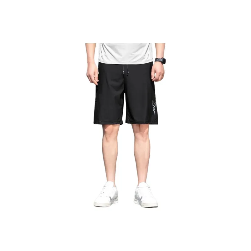 KVIV Casual Shorts Men Black -0