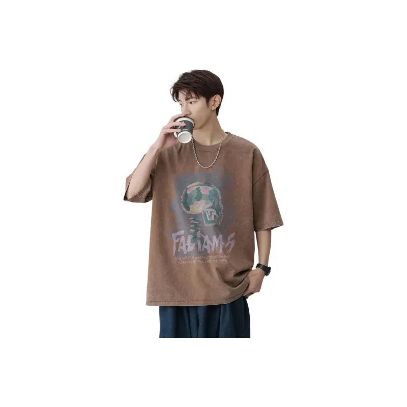 FALIAMS T Shirts Unisex Coffee-0
