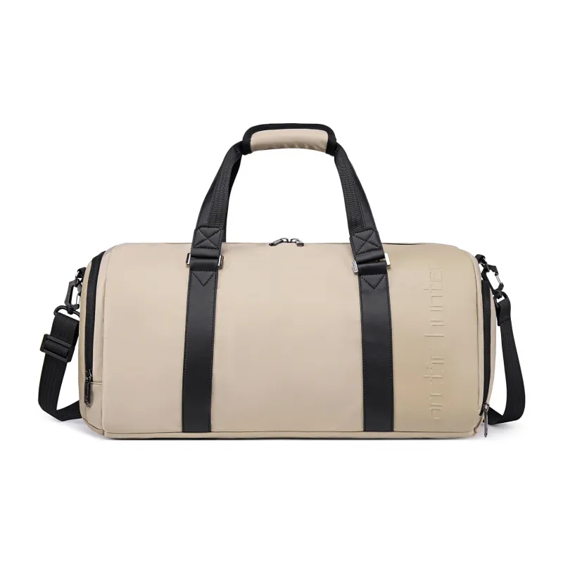 ARCTIC HUNTER Nylon Gym Bag Medium Size Men's Black/Khaki-6