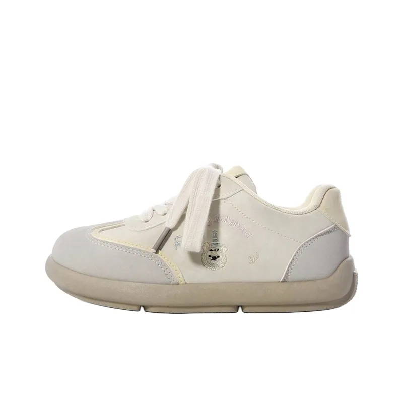 The New Age Family Low Top Skateboard Shoes Women's Beige Yellow-0