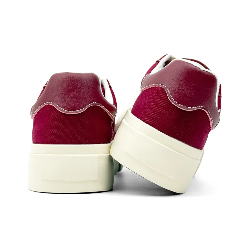 Mengsai Cushioning, Wear Resistant Low Top Skateboard Shoes Men's Angora Red-2