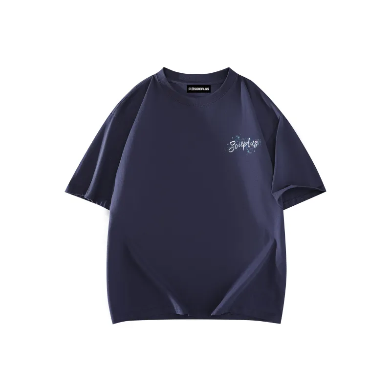SOIE T Shirts Unisex Navy Blue-1