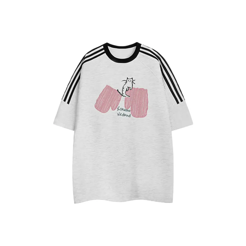 GOSO T Shirts Women's White Gray-0