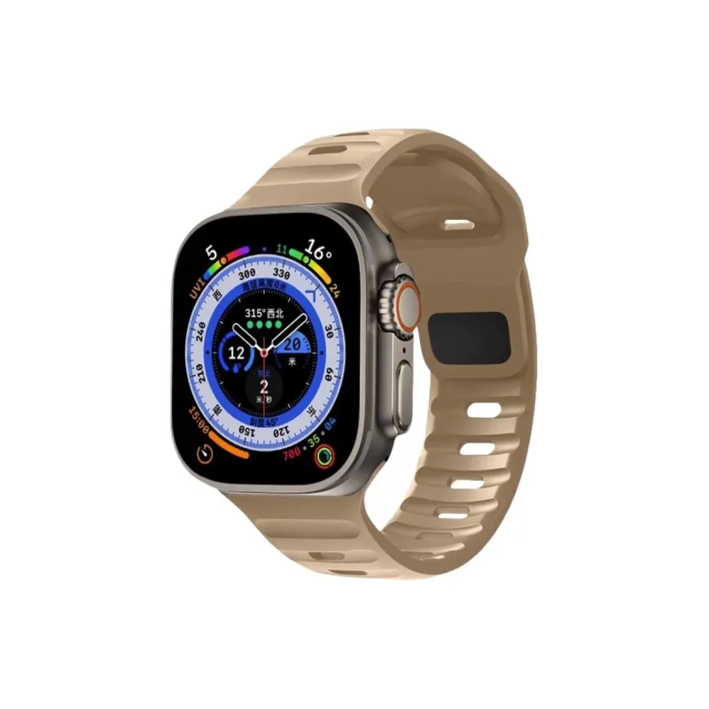 KVZUVUU Apple Compatibility Watch Band 150 200mm Silicone, Metal-1