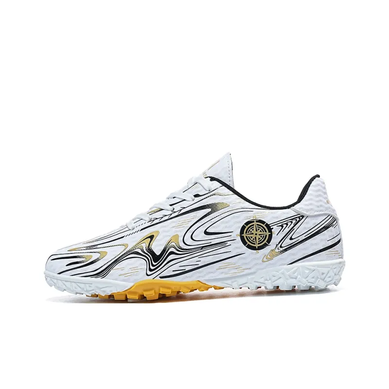 LONGDUIZHANG Soccer Shoes Unisex Low Top Black Sky Blue/Black Pink/White Moon/White Gold-20