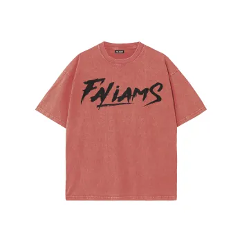 FALIAMS T Shirts Unisex Orange Red