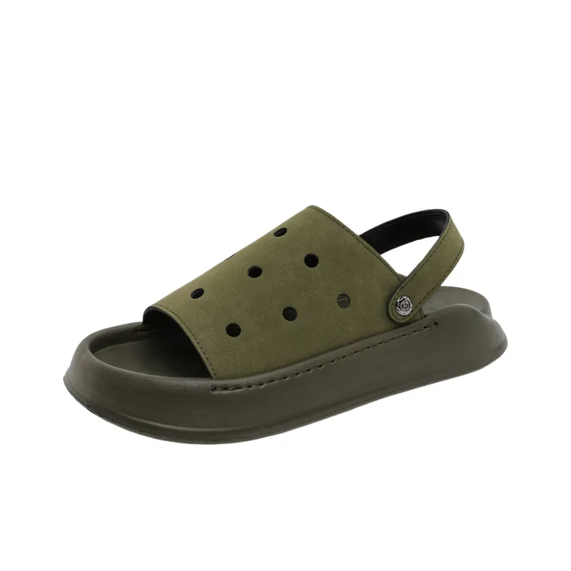 SOBB Beach Sandals Men's Olive Green-0